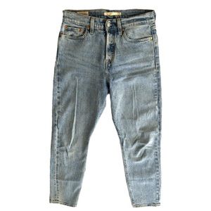 ❌sold❌ Levi's Wedgie Straight High Rise Sz 26 Denim Jeans Pants 4-Button Fly Li…